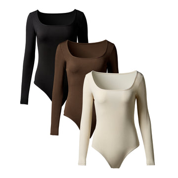 Long-sleeved bodysuit