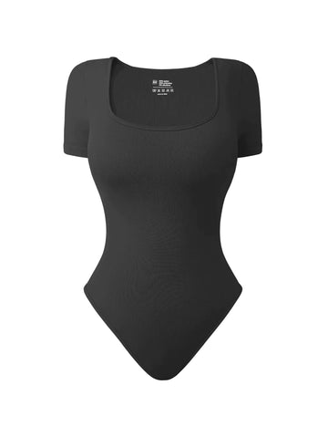 Basic T-Shirt Bodysuit Black