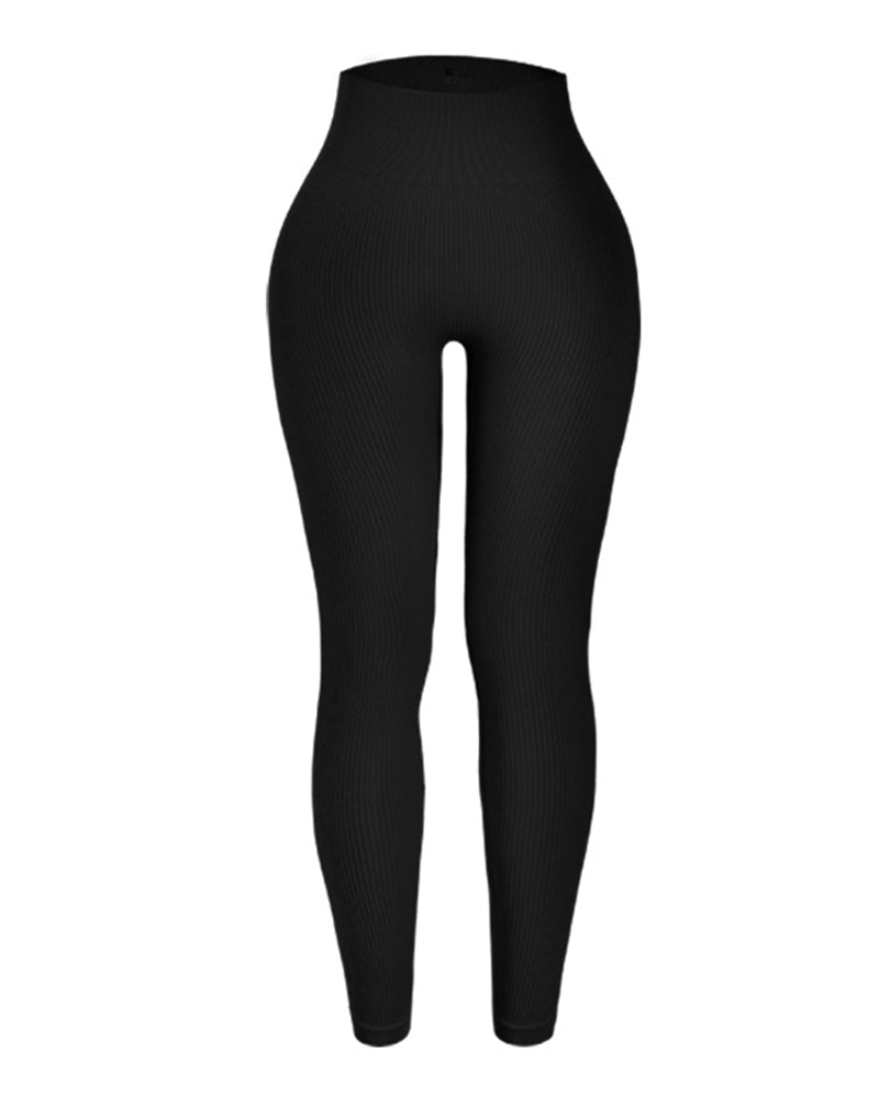 Threaded athietic leggings